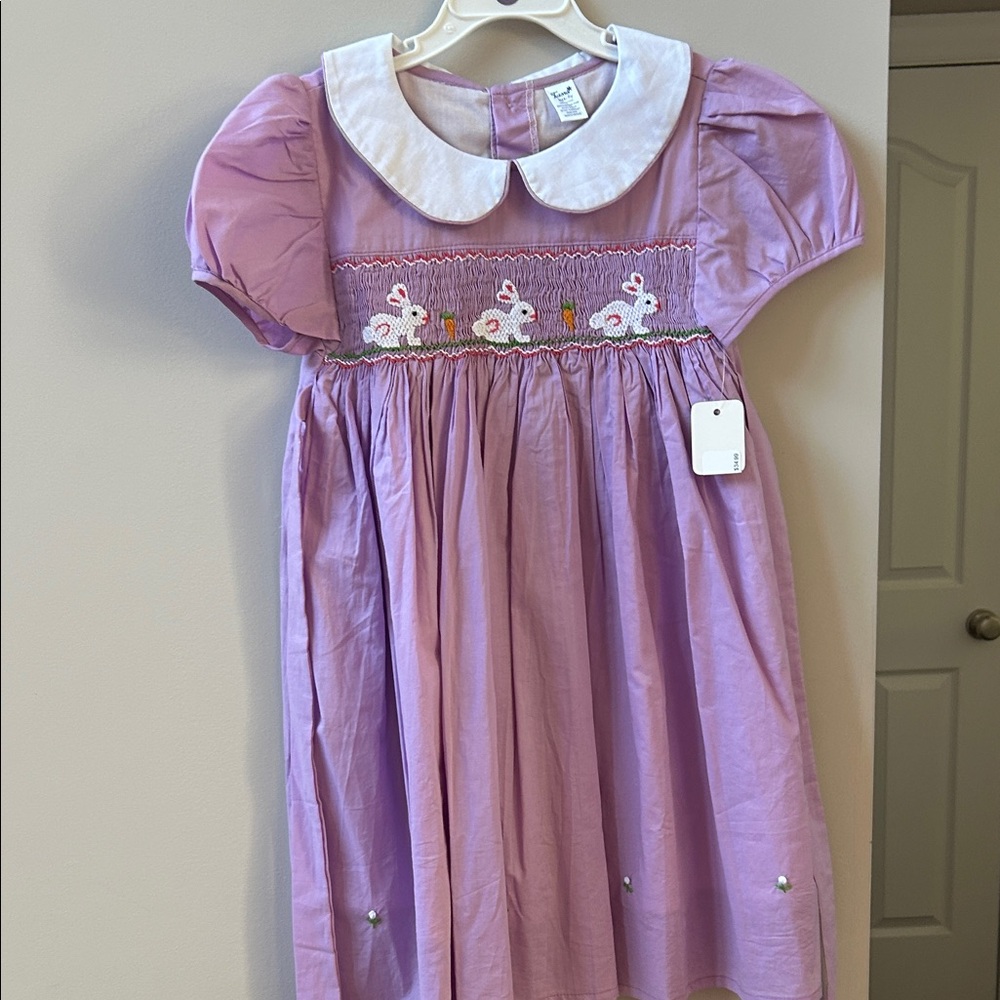 Carriage Boutique Lavender Dress with White Collar